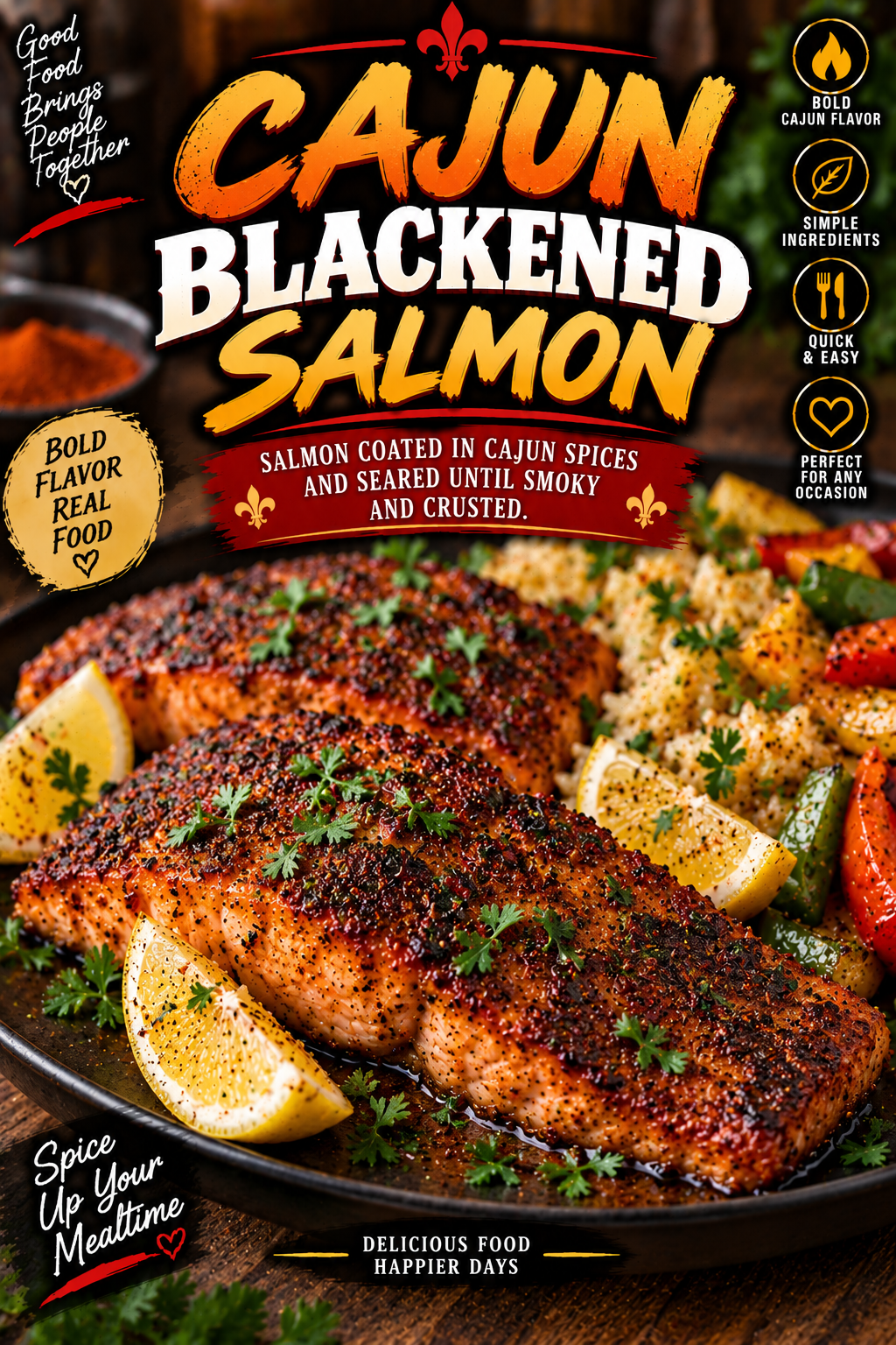 Cajun Blackened Salmon