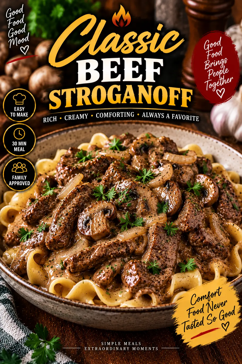 Classic Beef Stroganoff